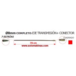 Ø8MM, 78cm CUADRADO y 7...